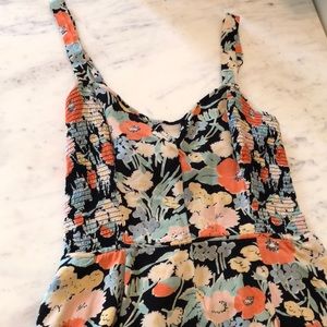 Floral Keyhole Minidress Urban Outfitters